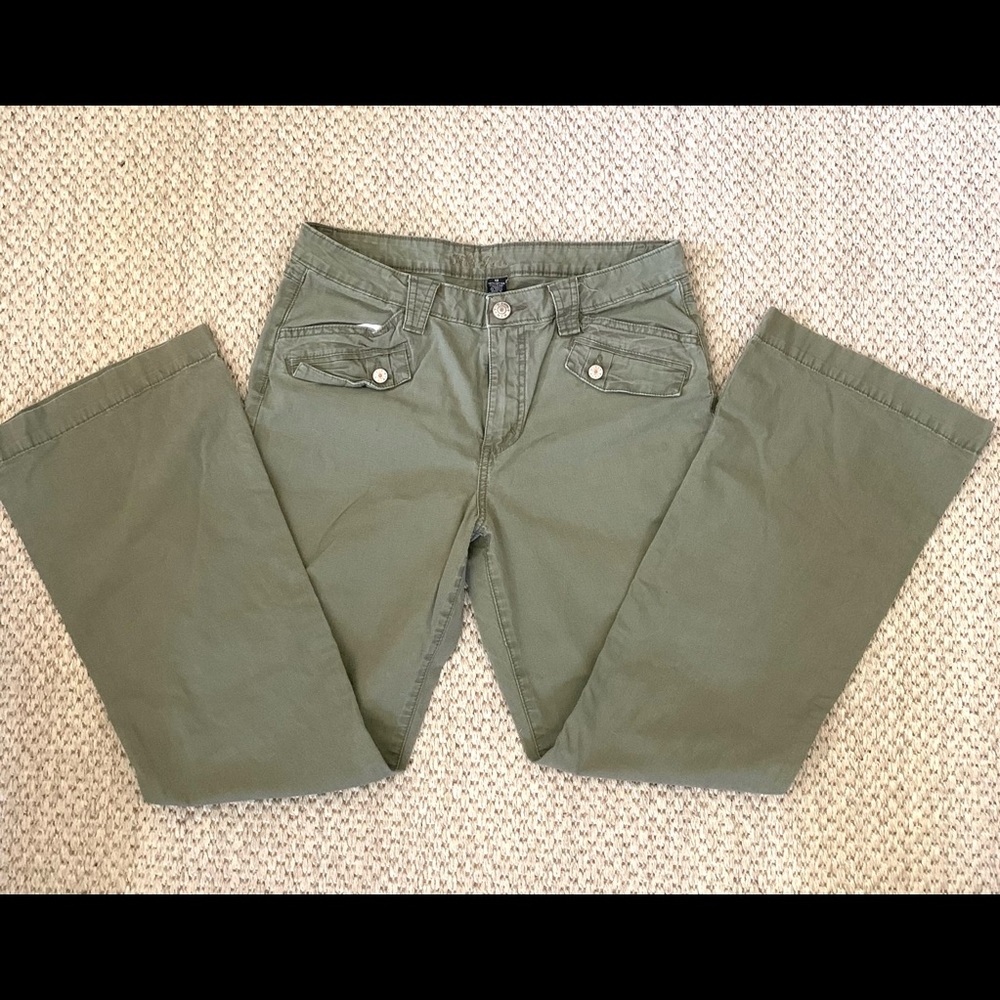 Khaki Green Kikit Denim Jeans 10